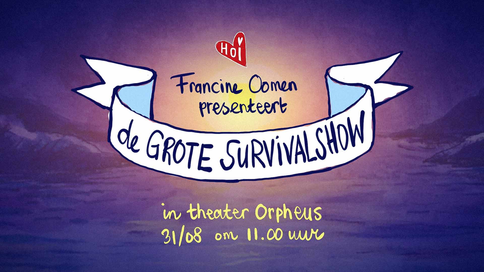Francine Oomen presenteert de grote Survivalshow