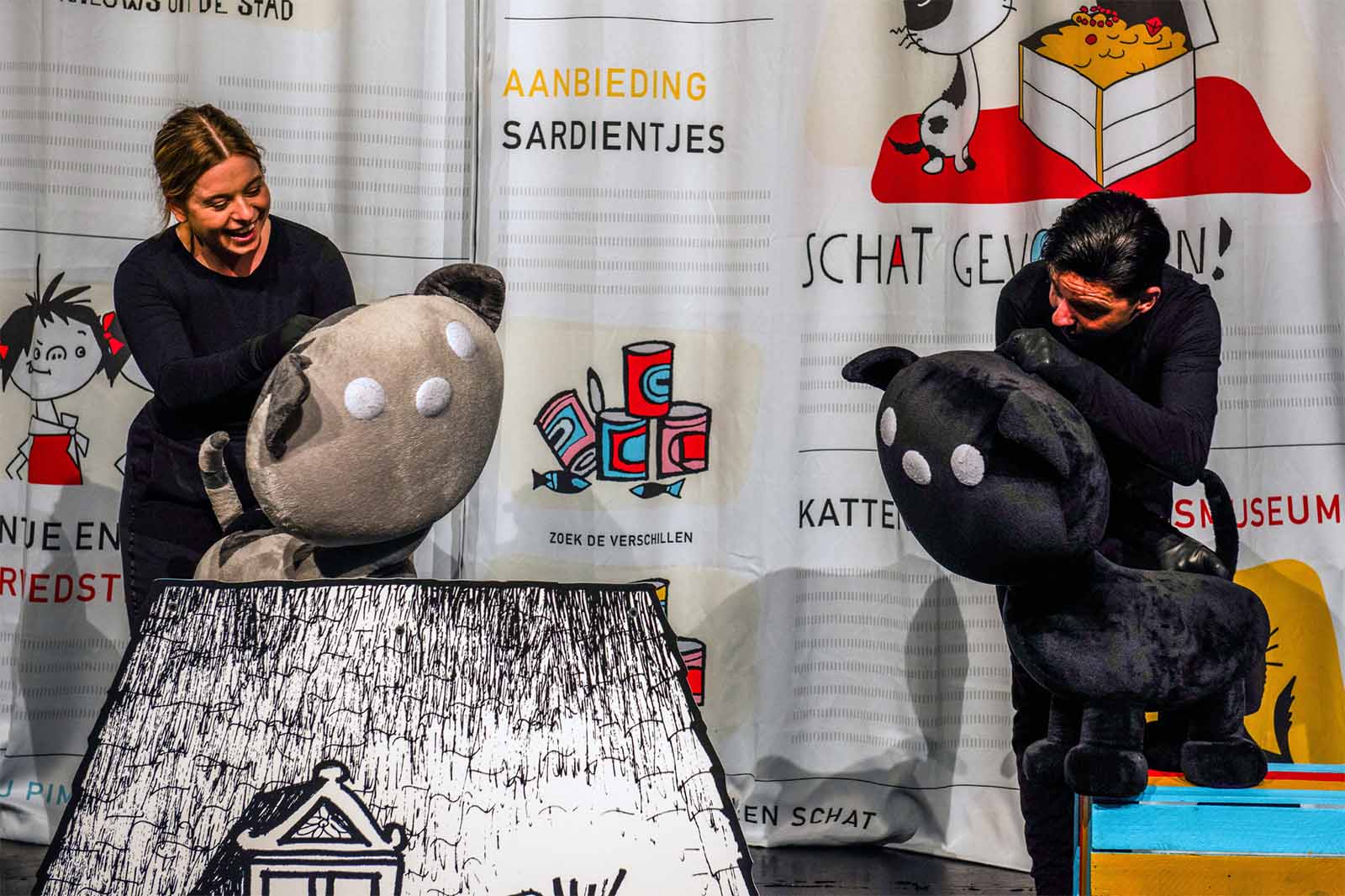 Pim en Pom scene foto